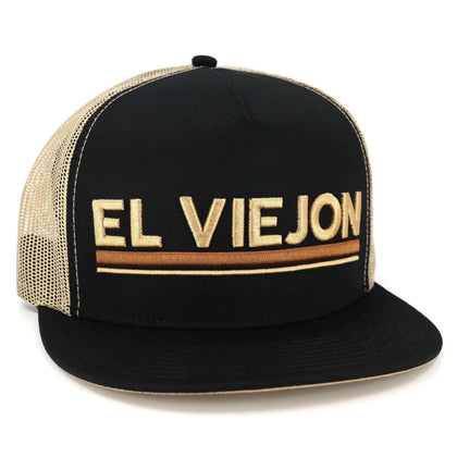 EL VIEJON EURO BLACK/KHAKI FLAT VISOR HAT