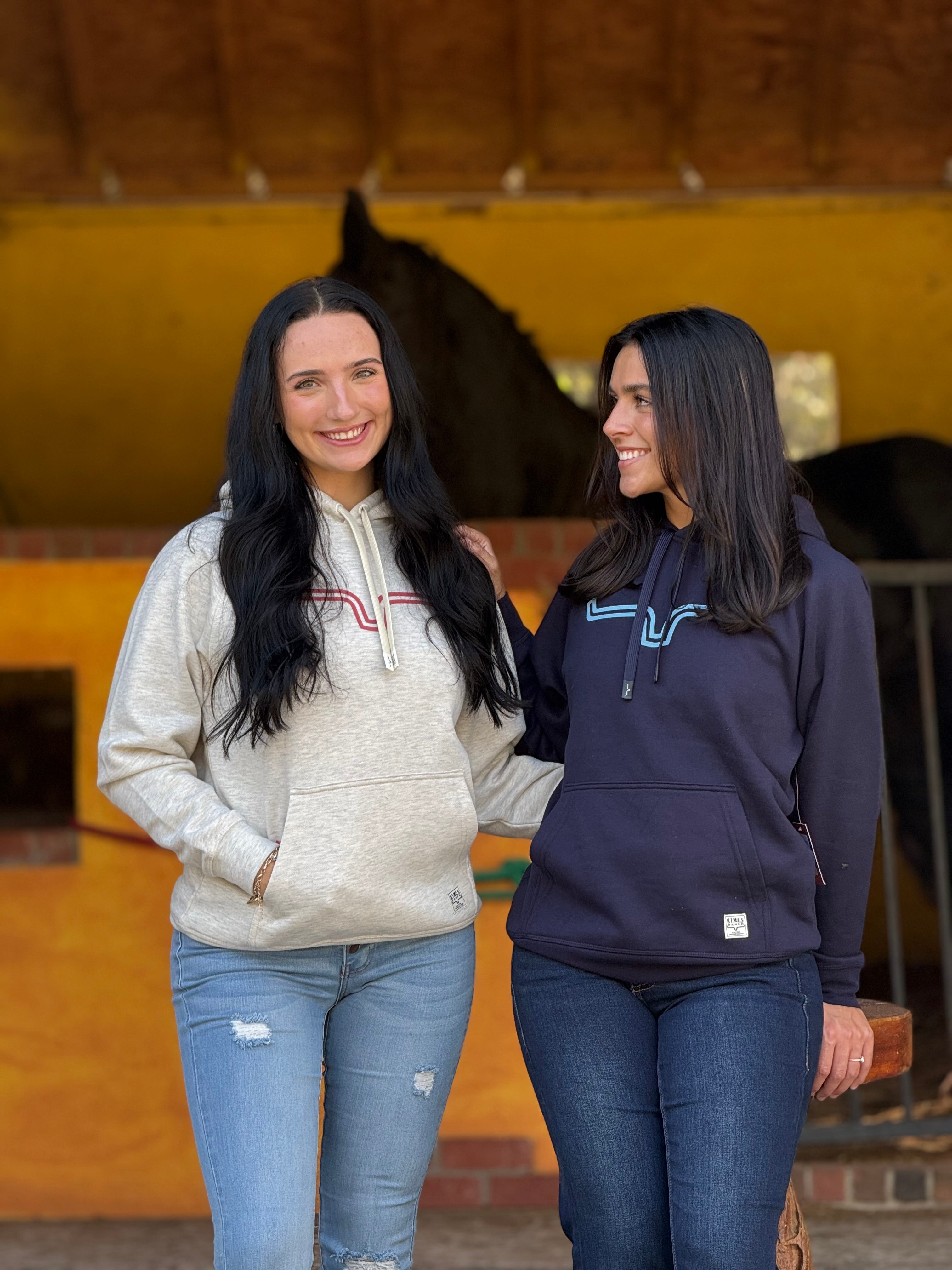 KIMES RANCH OUTLIER NAVY HOODIE LADIES