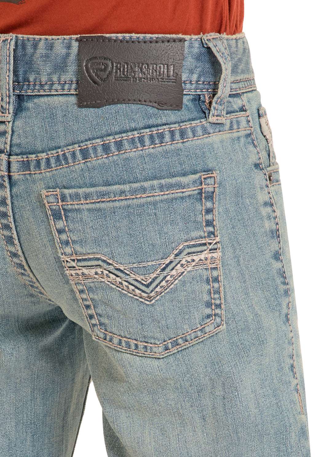 ROCK&ROLL JEANS KIDS LIGHT VINTAGE STEP STITCH EMB BOOTCUT BB0BD09119 Laherradurawwnc.com