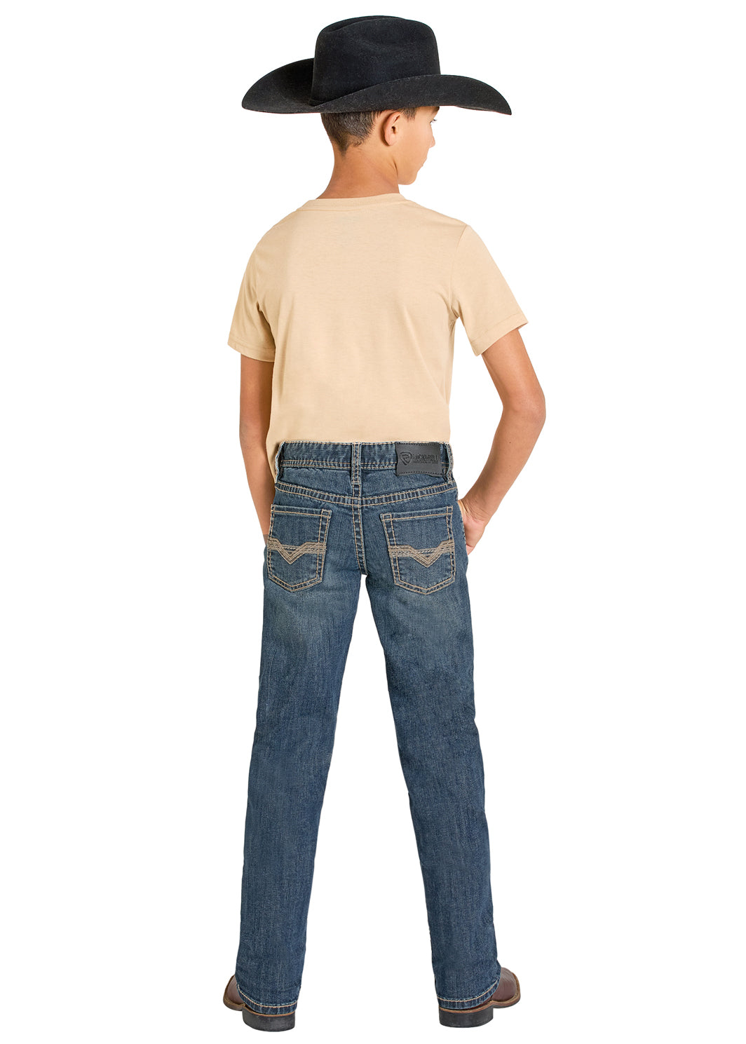 ROCK&ROLL BOY JEAN BLUE RAISED DENIM BB1RD08021