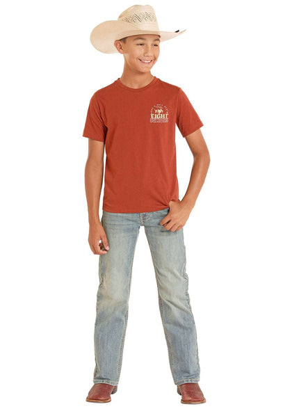 CAMISETA ROCK & ROLL NIÑOS GRÁFICO OCHO SEGUNDOS ÓXIDO - BB21T08868