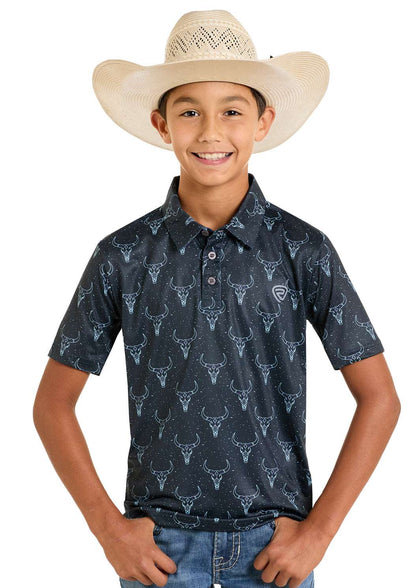 ROCK&ROLL NEW BOYS POLO LONGHORN NIÑO NEGRO BB51T06629