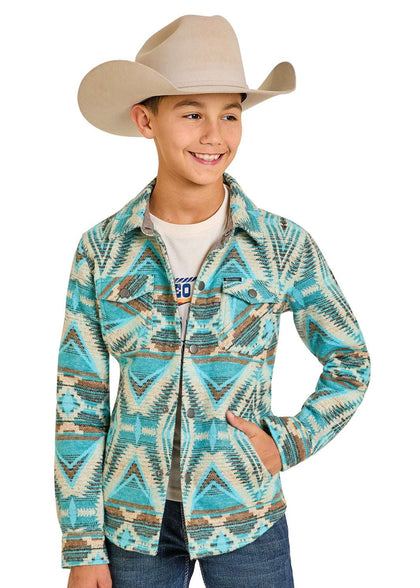 ROCK & ROLL BOYS AZTEC JACQUARD SHACKET  BB92C07677
