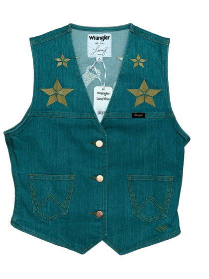 CHALECO VAQUERO TURQUESA WRANGLER LAINEY WILSON - 112375558