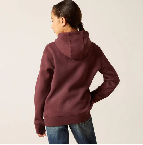 Ariat Embroidered floral Hoodie clove brown 10047170