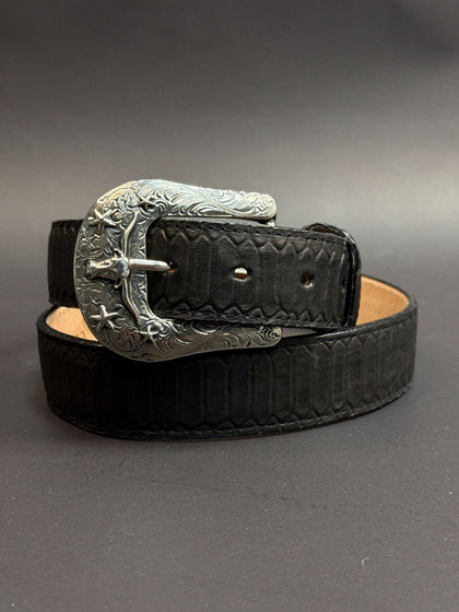 CINTURÓN ROCKEM MEN CON ESTAMPADO A RAYAS PITÓN NEGRO