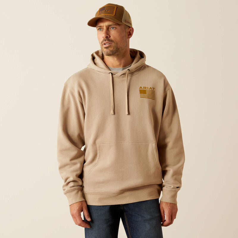 Ariat Camo Hex Hoodie Beige - 2460