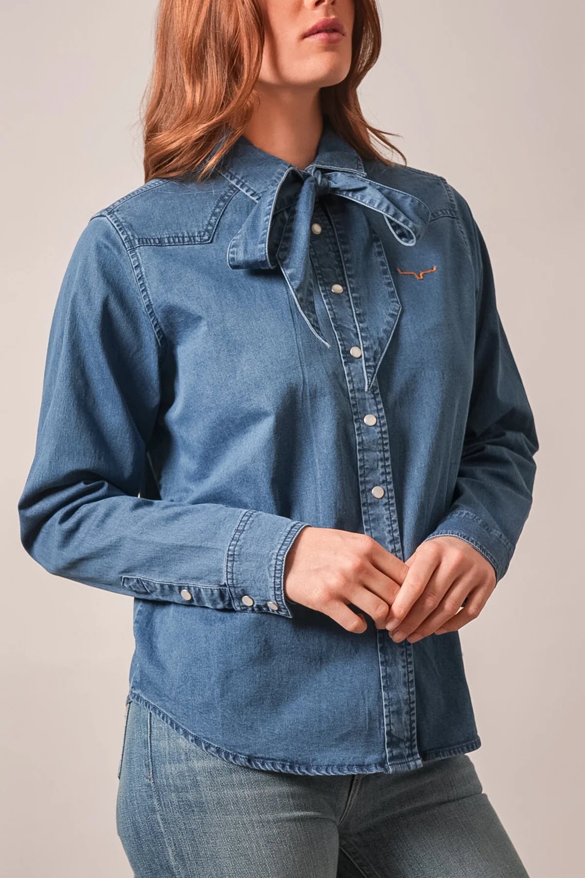 KIMES RANCH WOMENS  INDIGO LOLO LONG SLEEVE