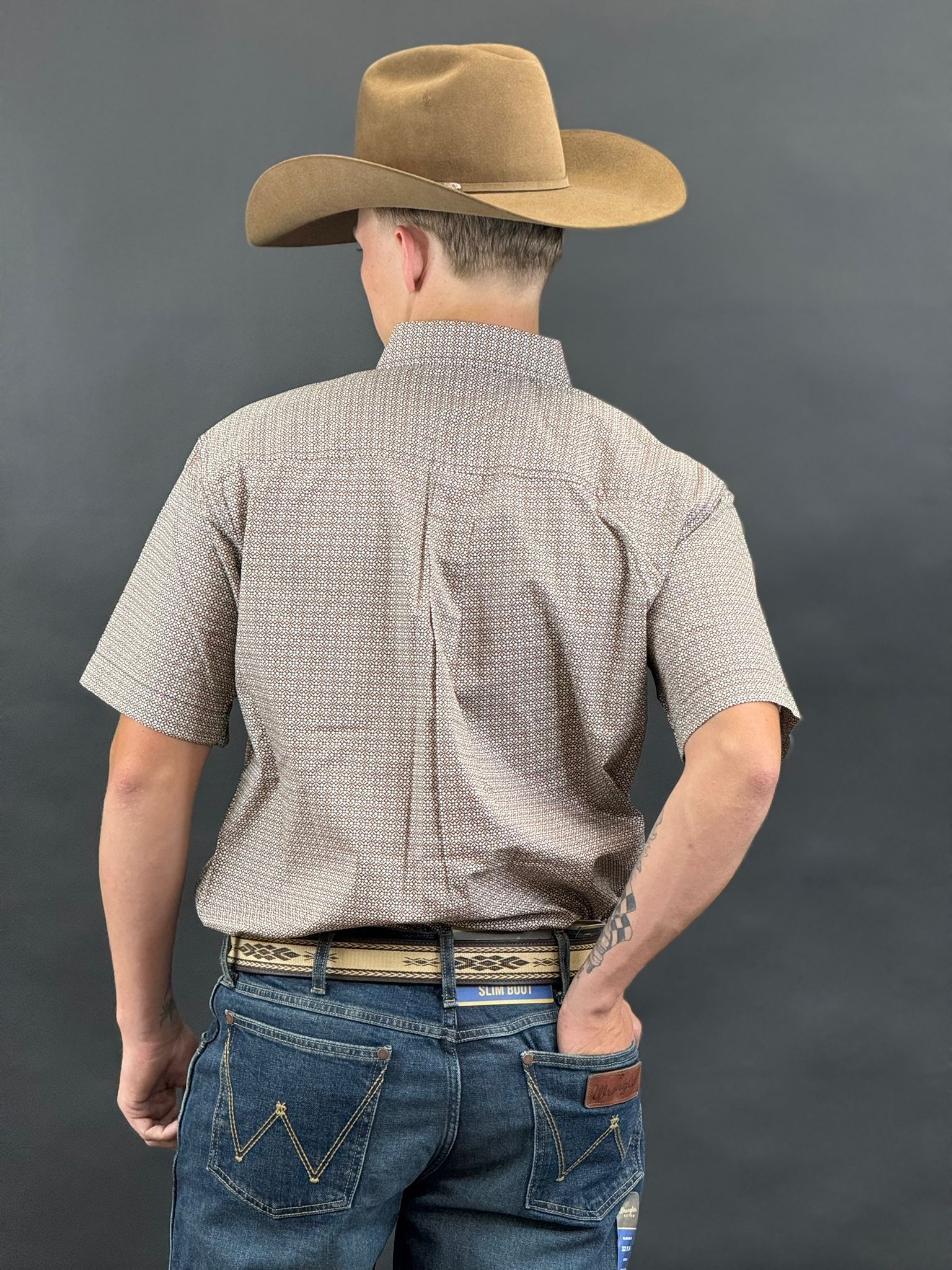 CINCH PEACH SHORT SLEEVE SHIRT