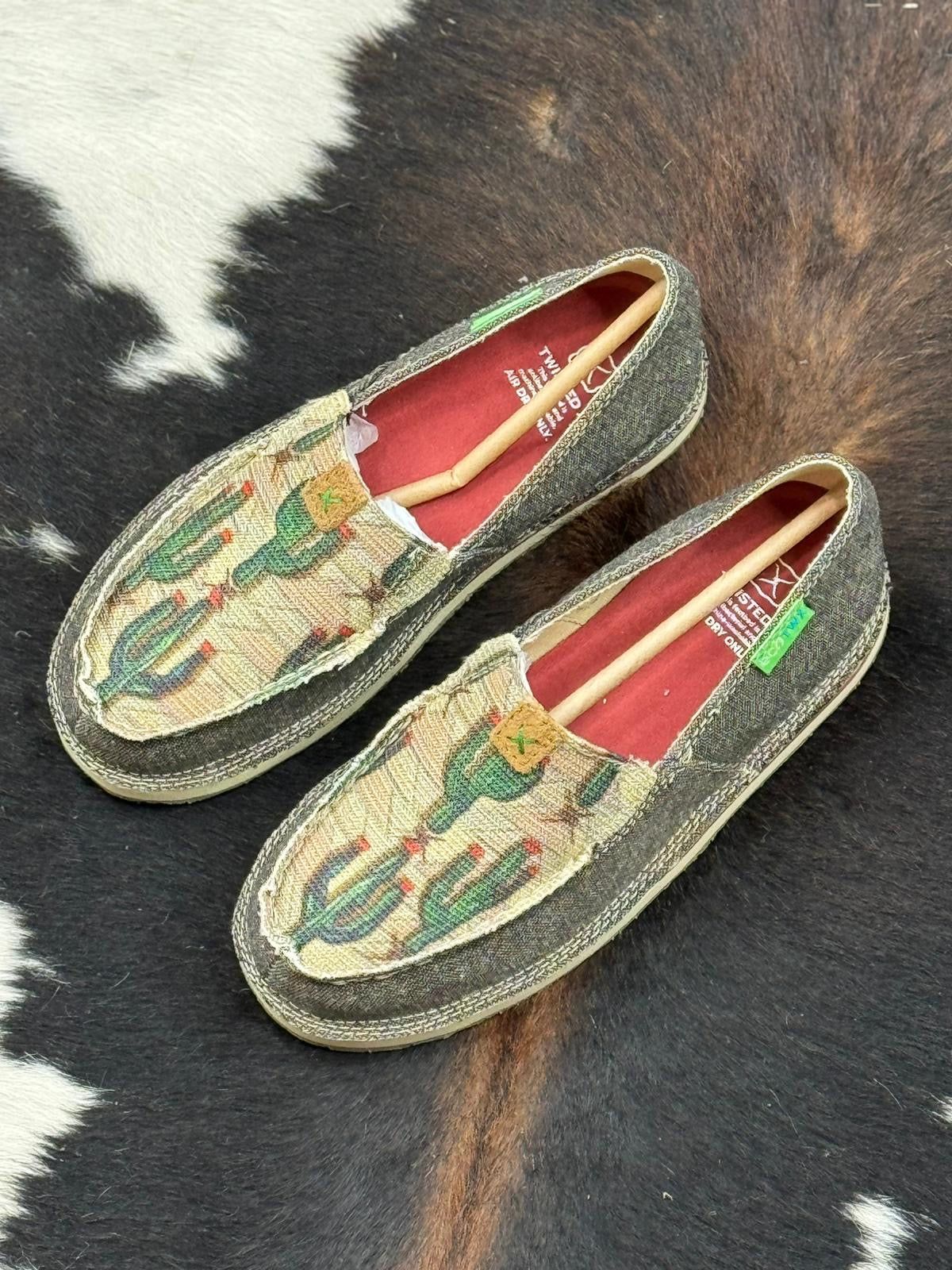 TWISTED X WOMENS CASUAL LOAFERS DUST CACTUS PRINT