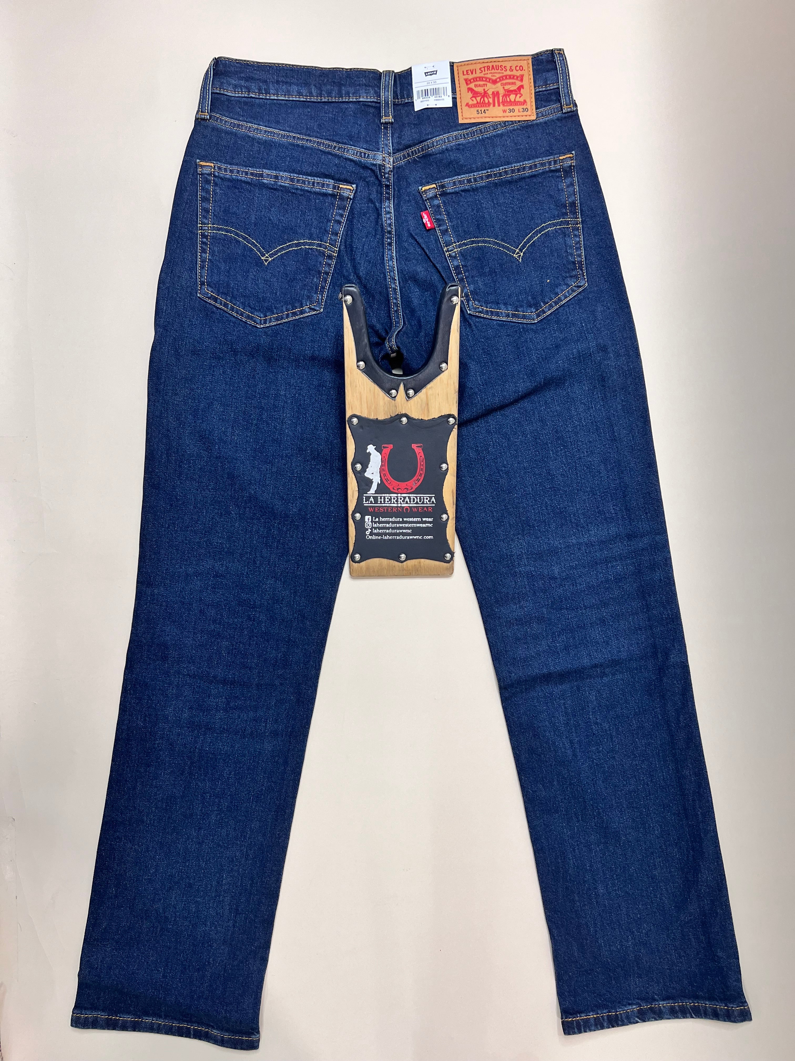 Levi’s Flex 514 Straight Stretch Jean- Blue Denim