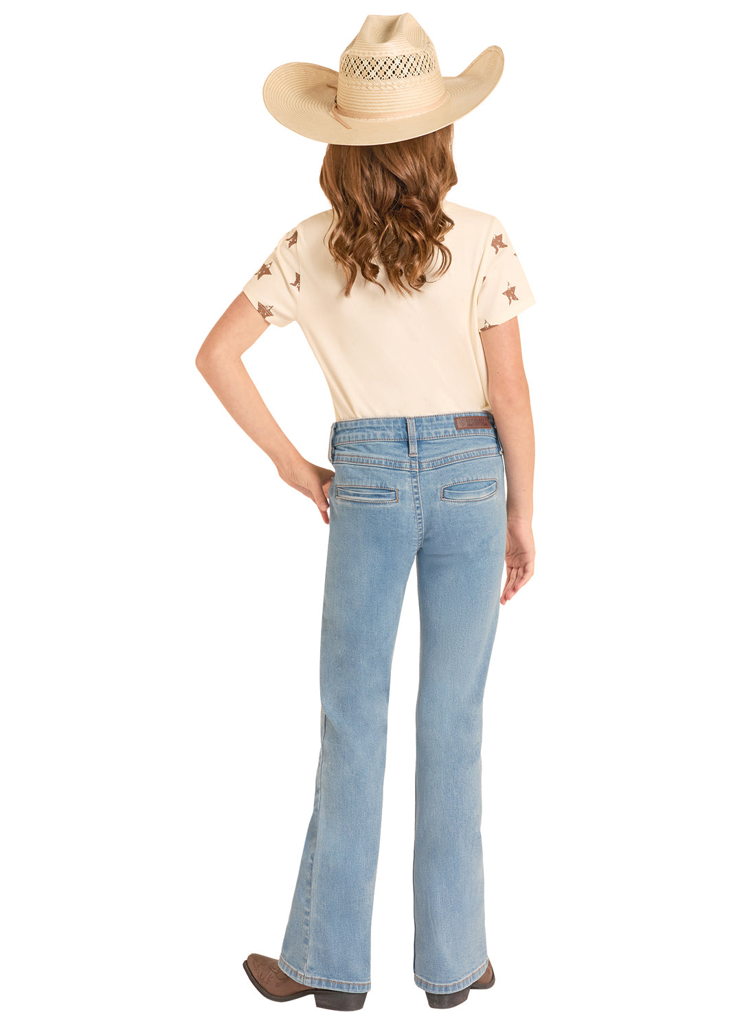 ROCK&ROLL GIRL JEANS LIGHT WASH DENIM - BG4MD09171