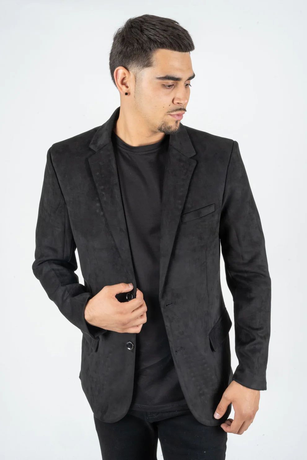 PLATINI BLACK GAMUZA SUEDE BLAZER- BLZ8387