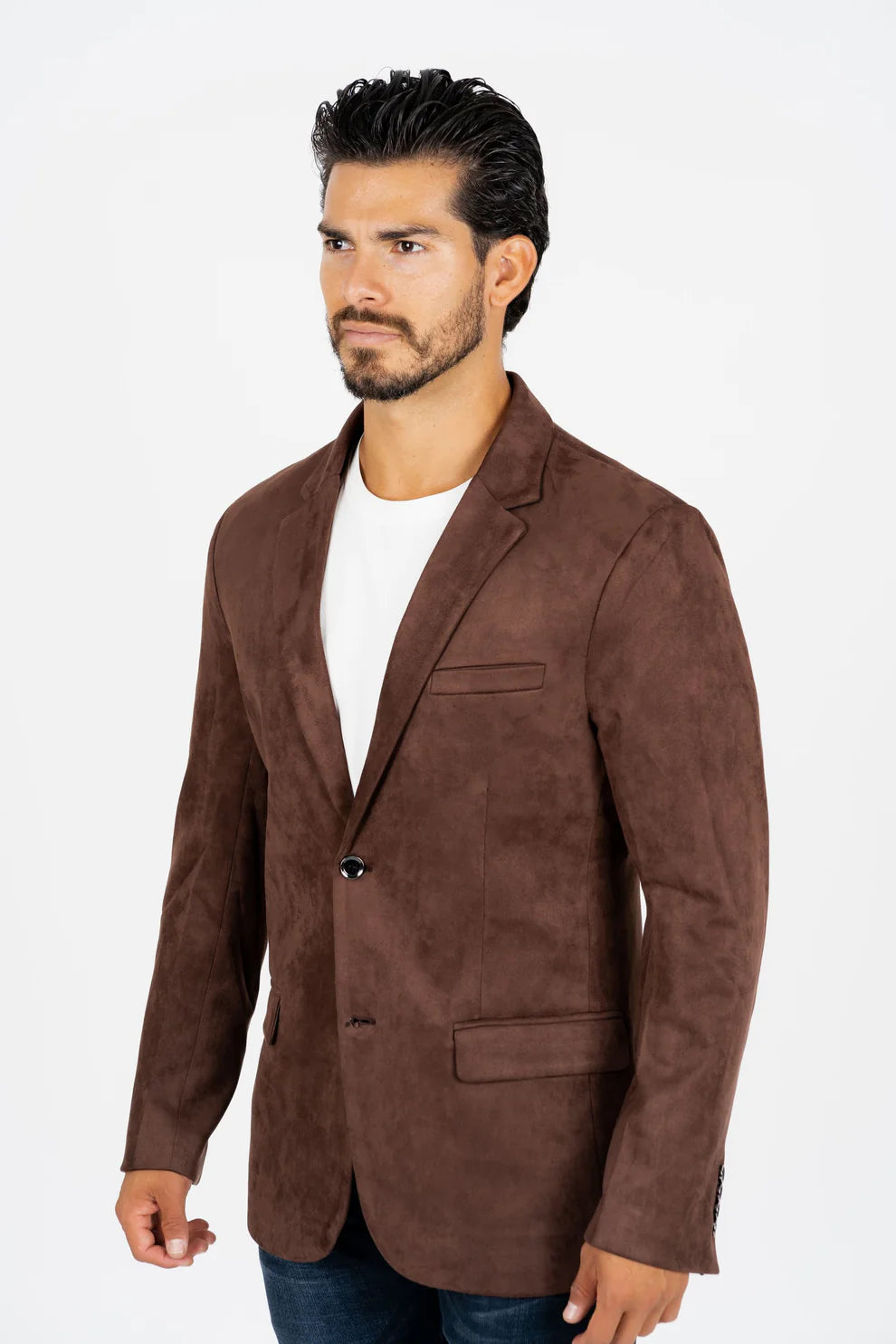 PLATINI CHOCOLATE BROWN GAMUZA SUEDE BLAZER BL28859