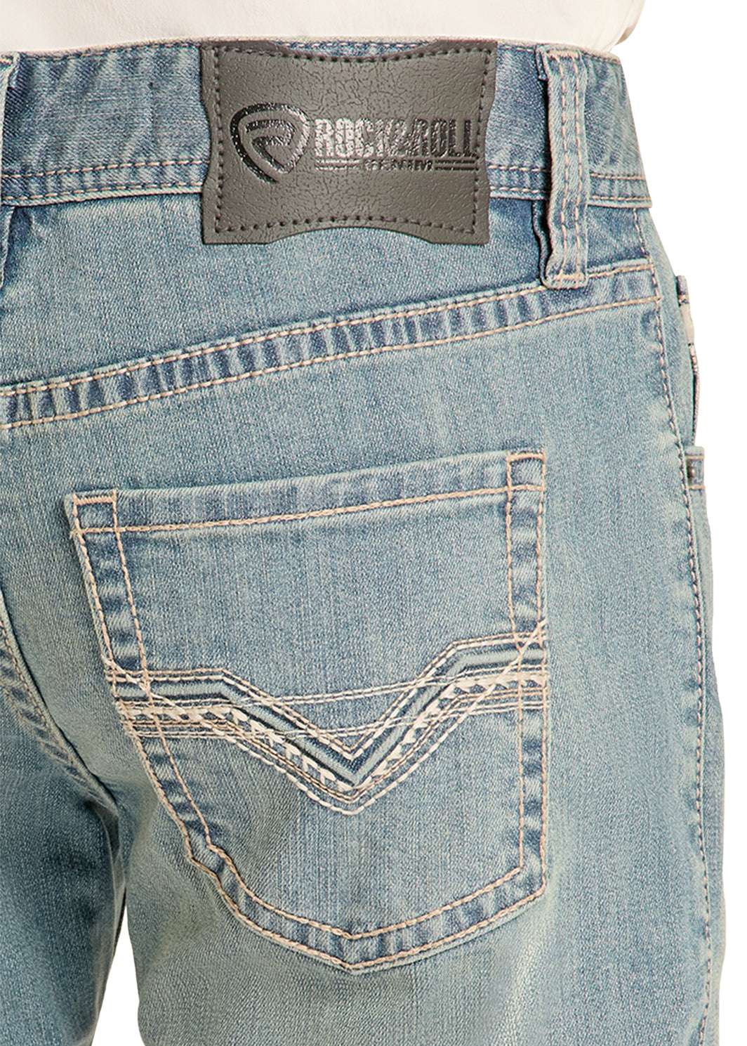 ROCK&ROLL MENS LIGHT VINTAGE STEP STITCH EMB PISTOL BM0PD09119