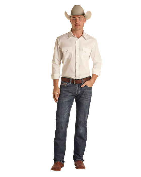 ROCK&ROLL PISTOL STRAIGHT REGULAR STRAIGHT DARK VINTAGE - BM1PD03109