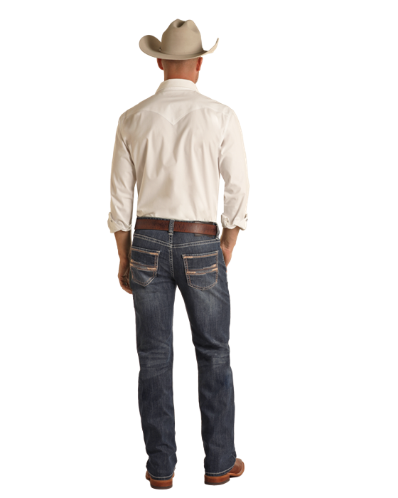 ROCK&ROLL PISTOL STRAIGHT REGULAR STRAIGHT DARK VINTAGE - BM1PD03109