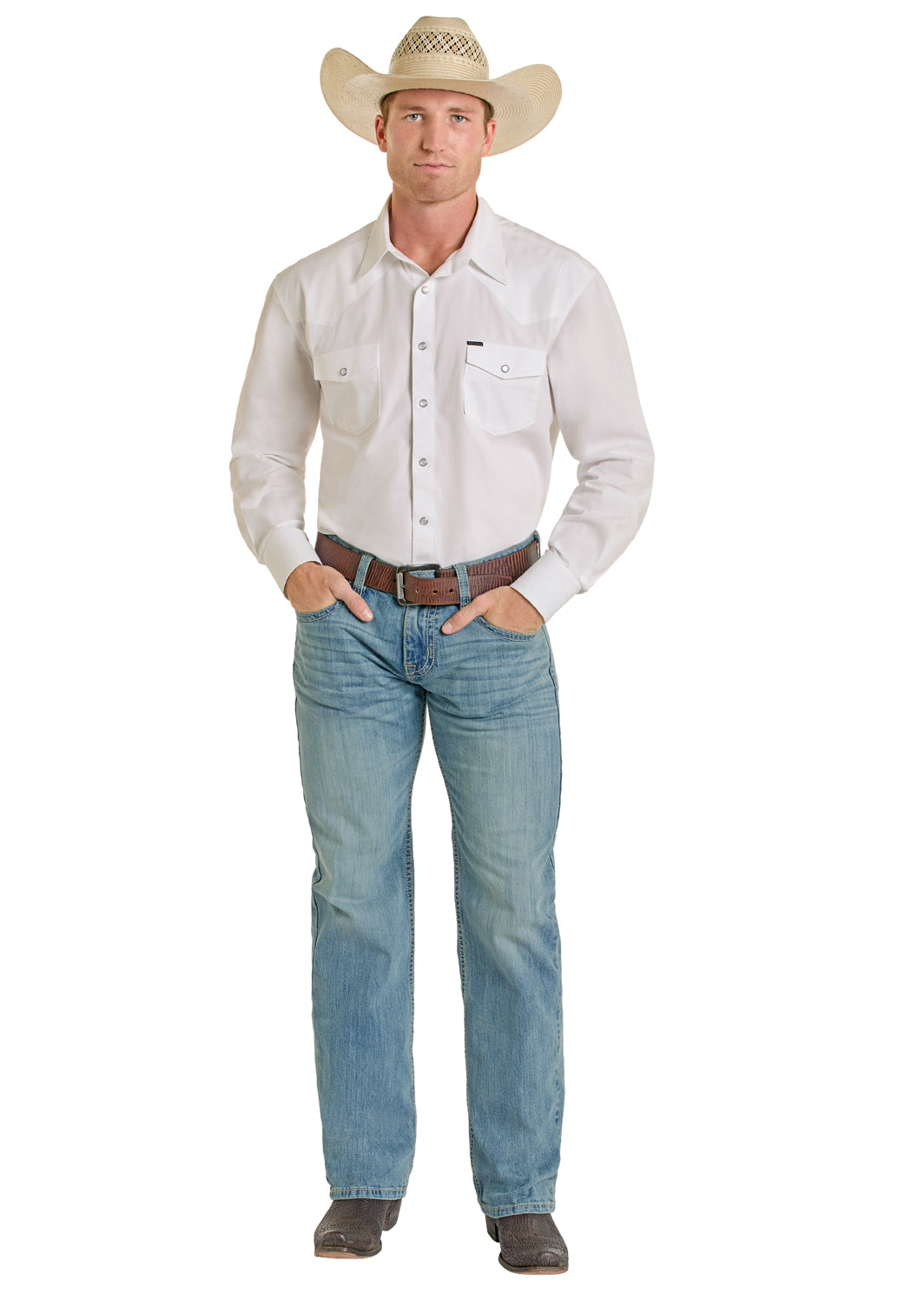 ROCK&ROLL MEN JEANS MEDIUM VINTAGE TEO TONE LADDER PISTOL BM0PD06695