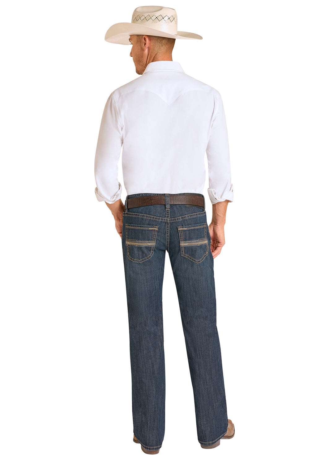 ROCK&ROLL MENS DARK VINTAGE  ROPE STITCH EMB PISTOL BM1PD09118 Laherradurawwnc.com