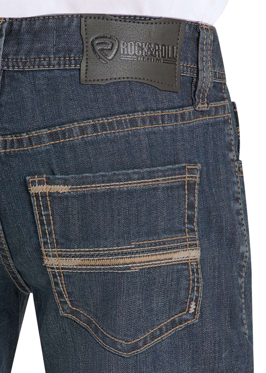 ROCK&ROLL MENS DARK VINTAGE  ROPE STITCH EMB PISTOL BM1PD09118 Laherradurawwnc.com