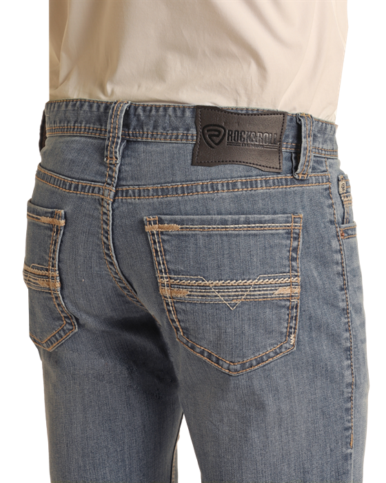 ROCK & ROLL REVOLVER STRAIGHT LIGHT VINTAGE REFLEX ROPE STITCH - BM1RD03115