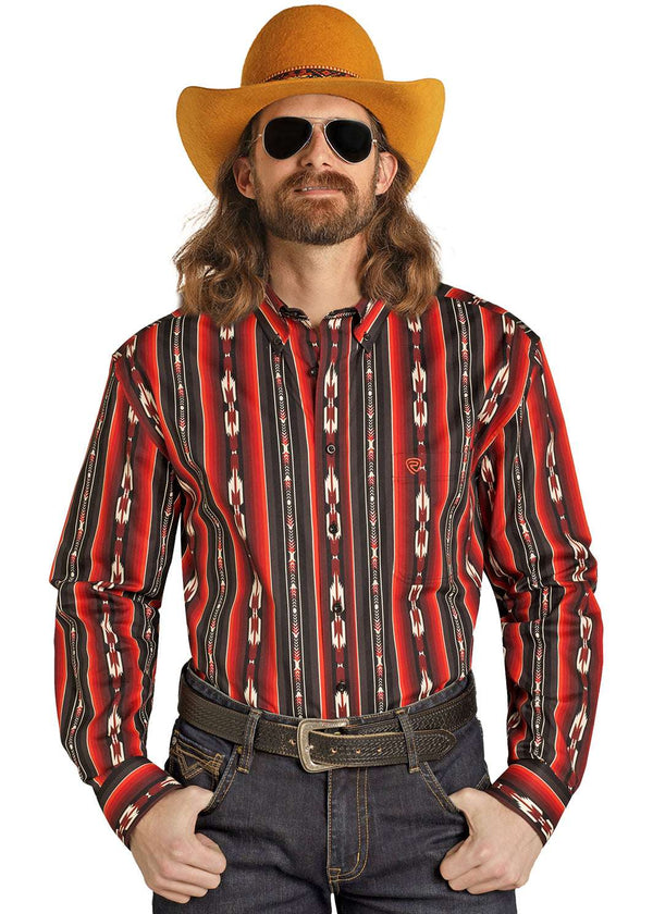CAMISETA MANGA LARGA HOMBRE RAYAS ROCK&ROLL BORGOÑA BMB2S07656