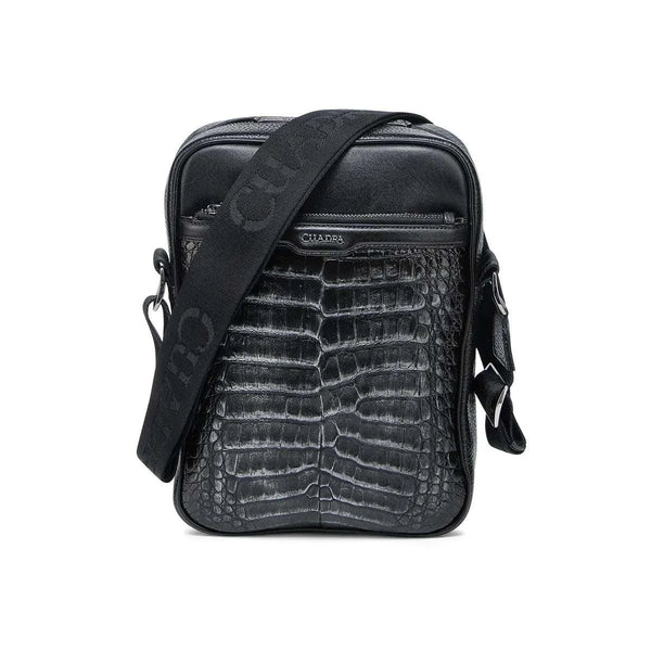 BOLSO CUADRA FUSCUS VIENTRE METÁLICO NEGRO DU731
