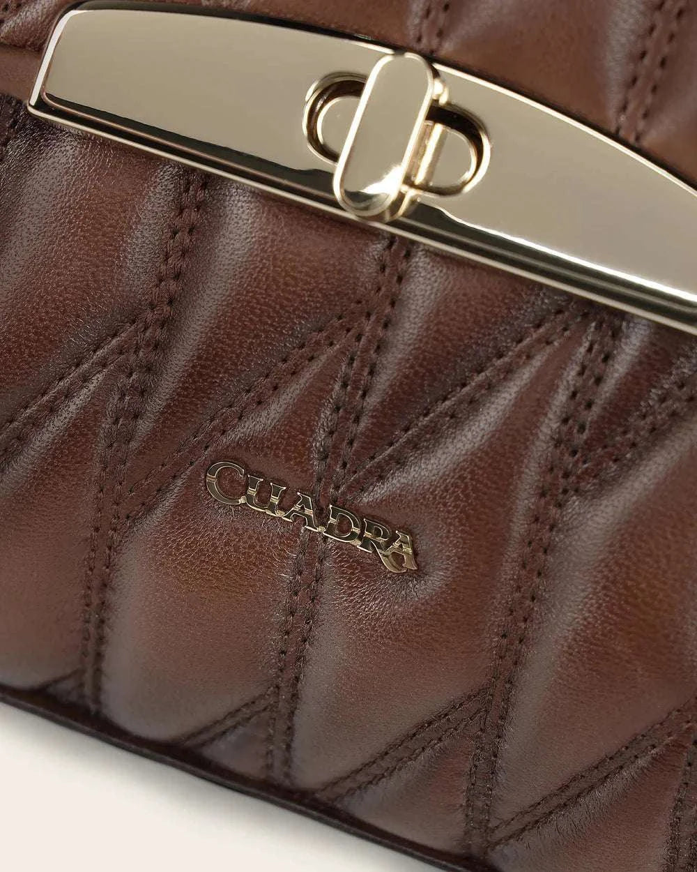 CUADRA WOMEN HANDBAG BROWN LAMB EMBROIDERY -DU827 Laherradurawwnc.com