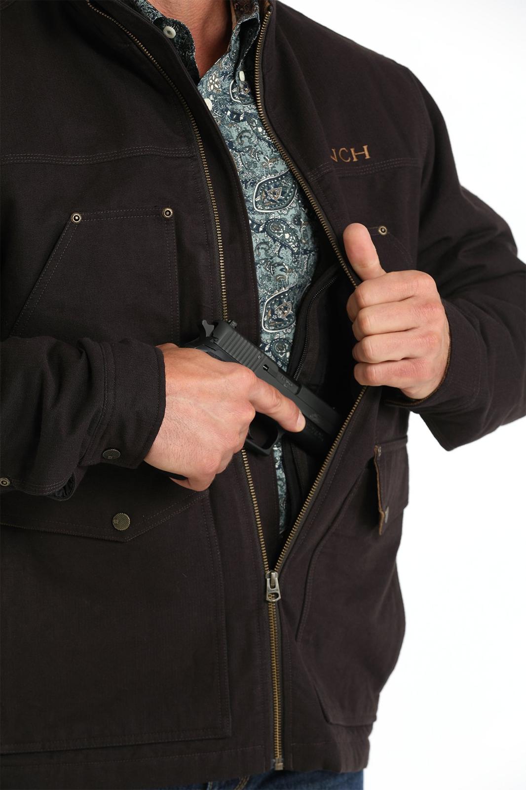 CINCH MENS CONCEALED CARRY JACKET- BROWN 8004