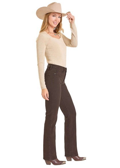 ROCK&ROLL MUJER BOTA MODESTA TIRO ALTO CAOBA- BW1HD07196