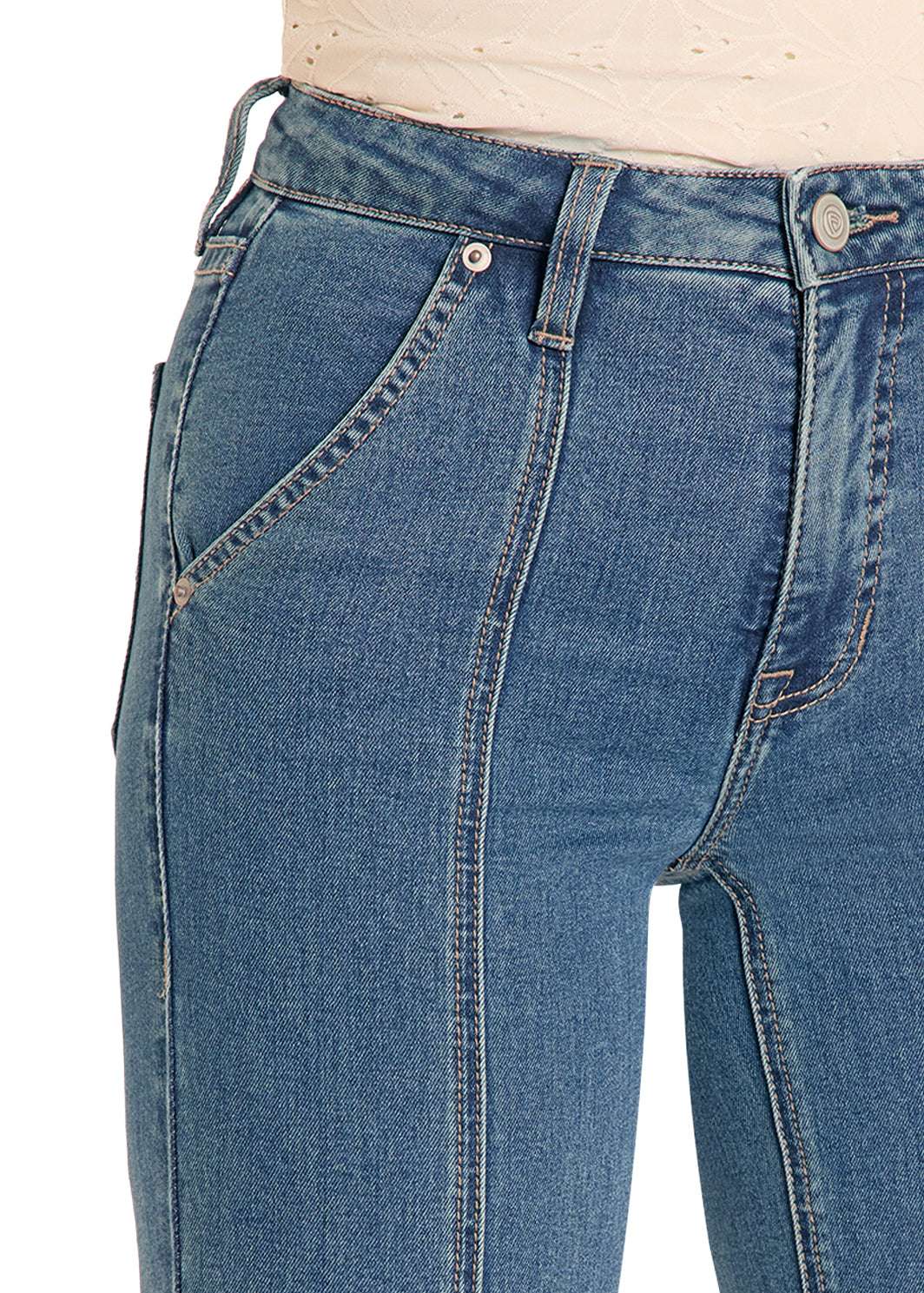 Close-up of blue jeans