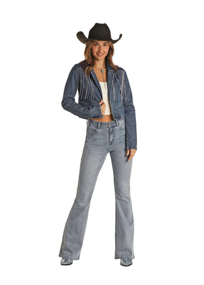 CHAQUETA CORTA VAQUERA CON FLECOS ROCK&ROLL-BW92D02267