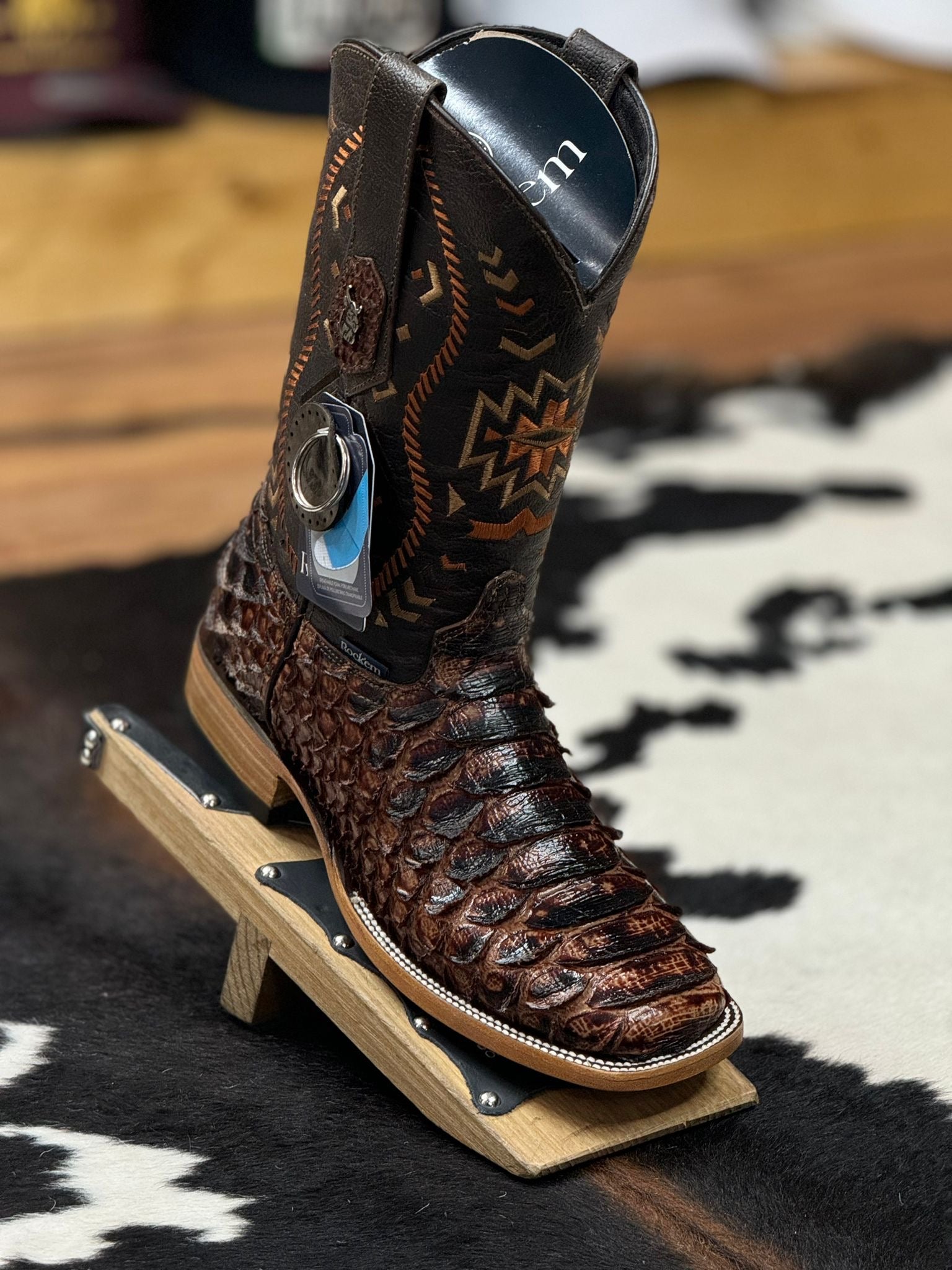 MENS PYTHON MEGA CLON COGÑAC BOOT