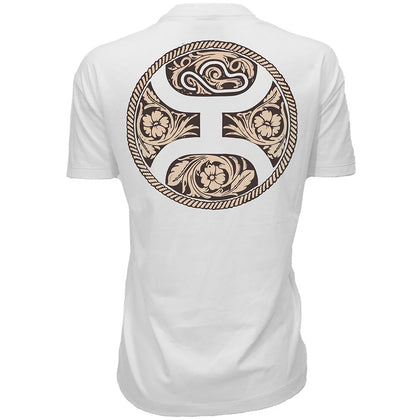 HOOEY WOMEN T-SHIRT CONCHO CREAM HOOEY LOGO BACK HT2630CR