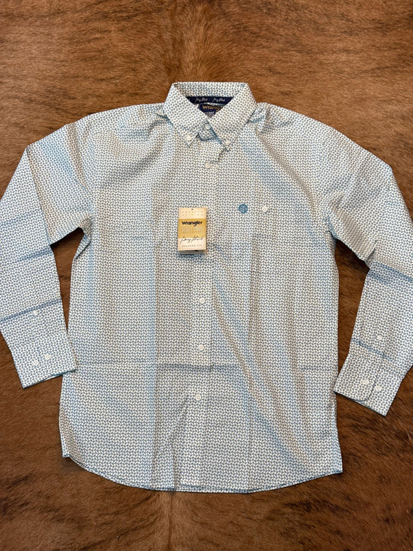 WRANGLER GEORGE STRAIT BLUE SHIRT LS -112314991