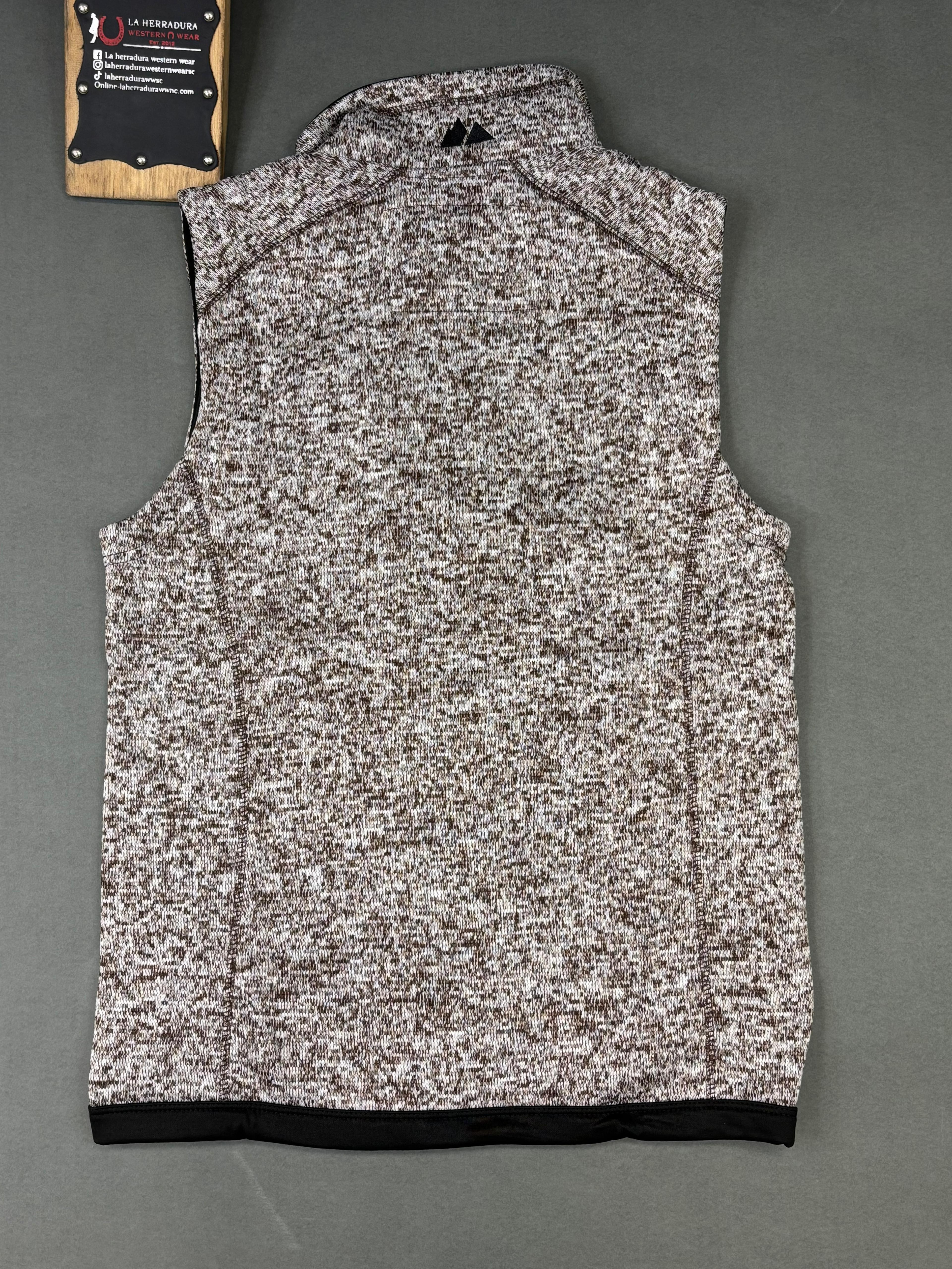 PANHANDLE DARK BROWN KNIT MELANGE VEST