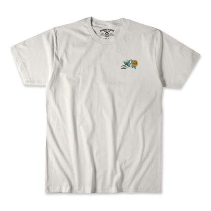 MENS WHISKEY BENT T-SHIRT SHORT SLEEVE WHITE