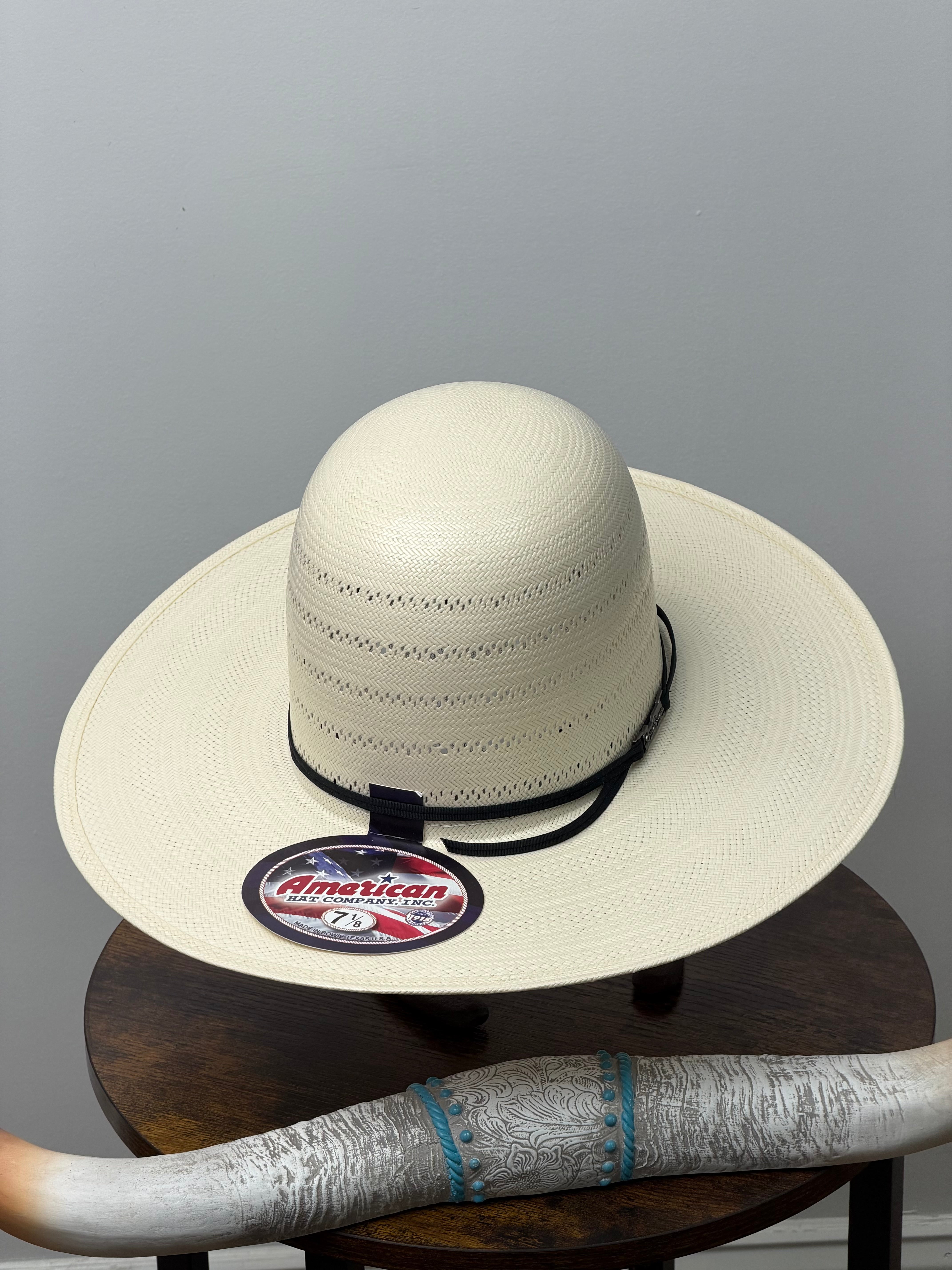 7410 AMERICAN HAT OPEN CROWN STRAW HAT STYLE
