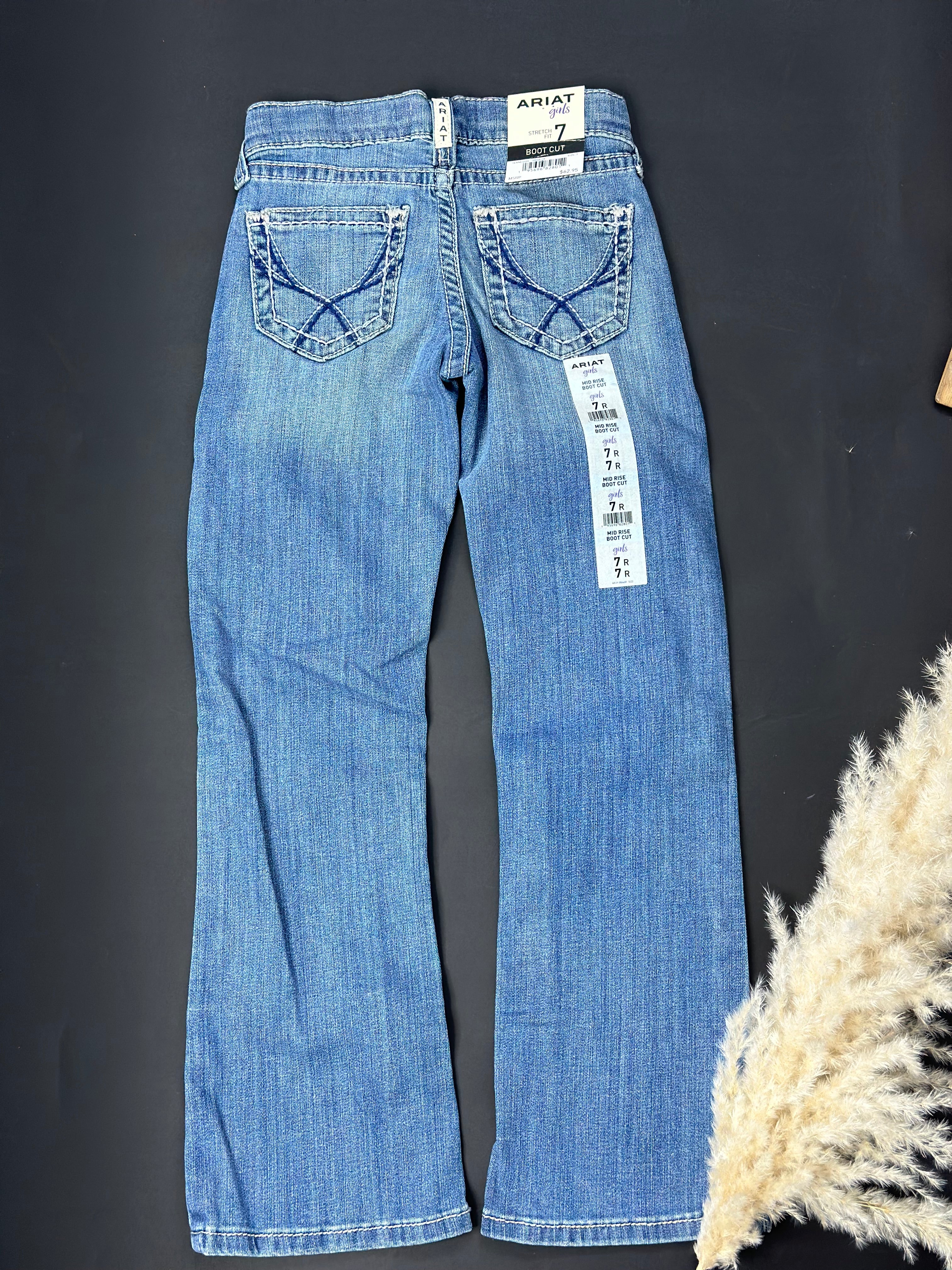 GIRLS ARIAT TENNESSEE BOOT CUT JEANS