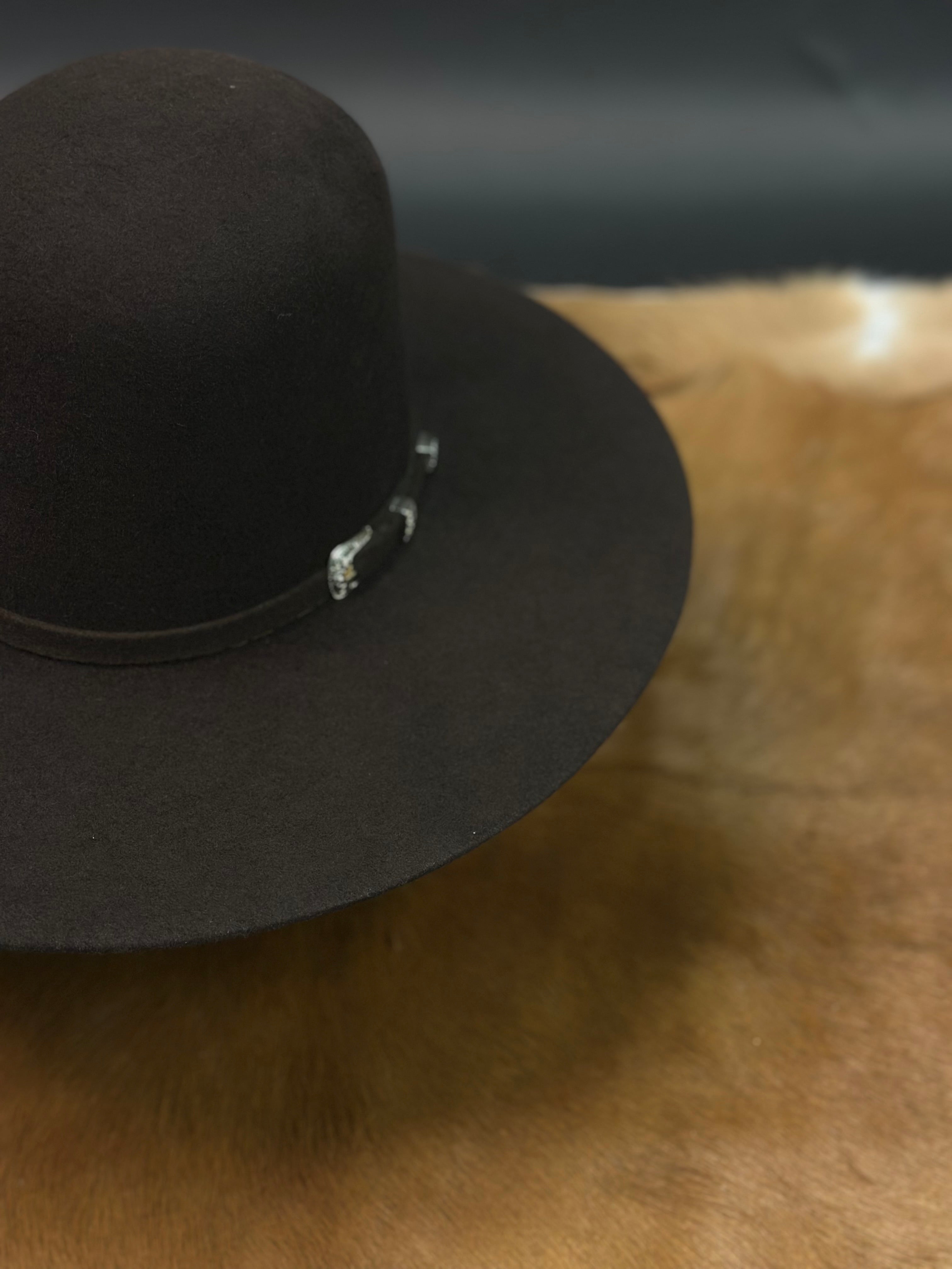 RDR KID CHOCOLATE OPEN CROWN FELT HAT