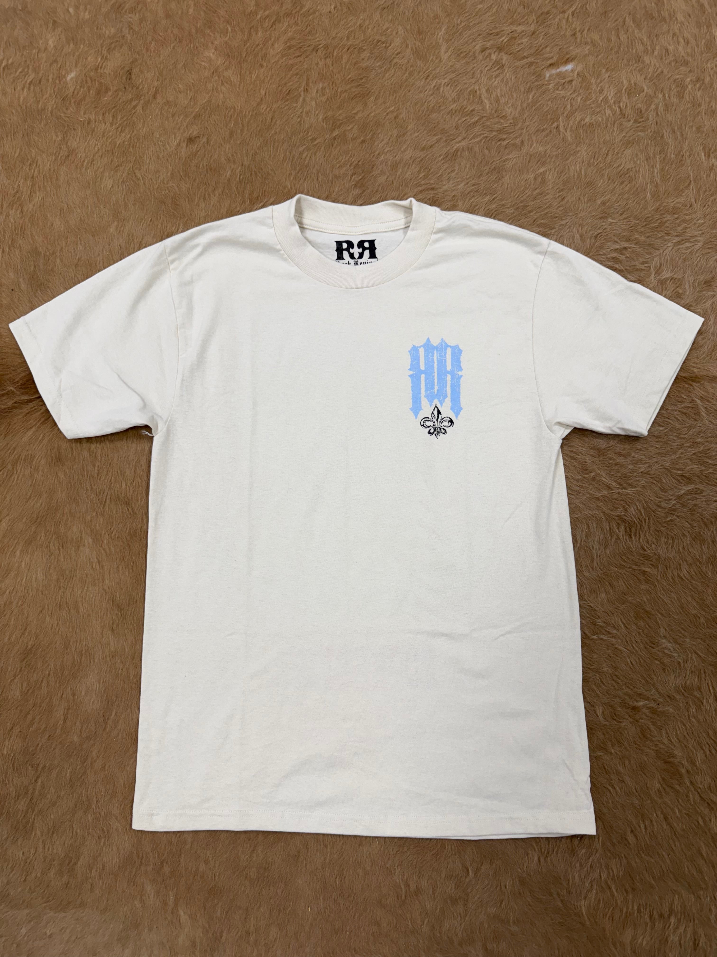 ROCK REVIVAL MEN T-SHIRT LOS ANGELES OUTLAWS CREAM RRW10082