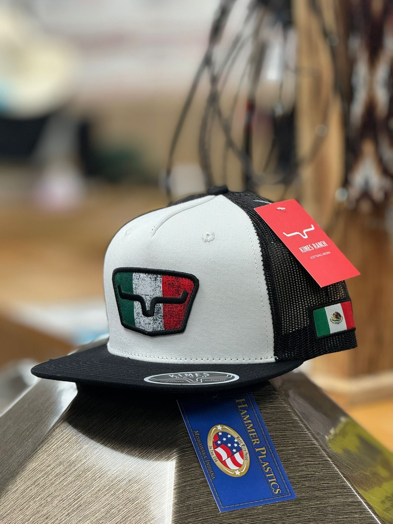 KIMES TRI COLOR MÉXICO BLACK & WHITE CAP