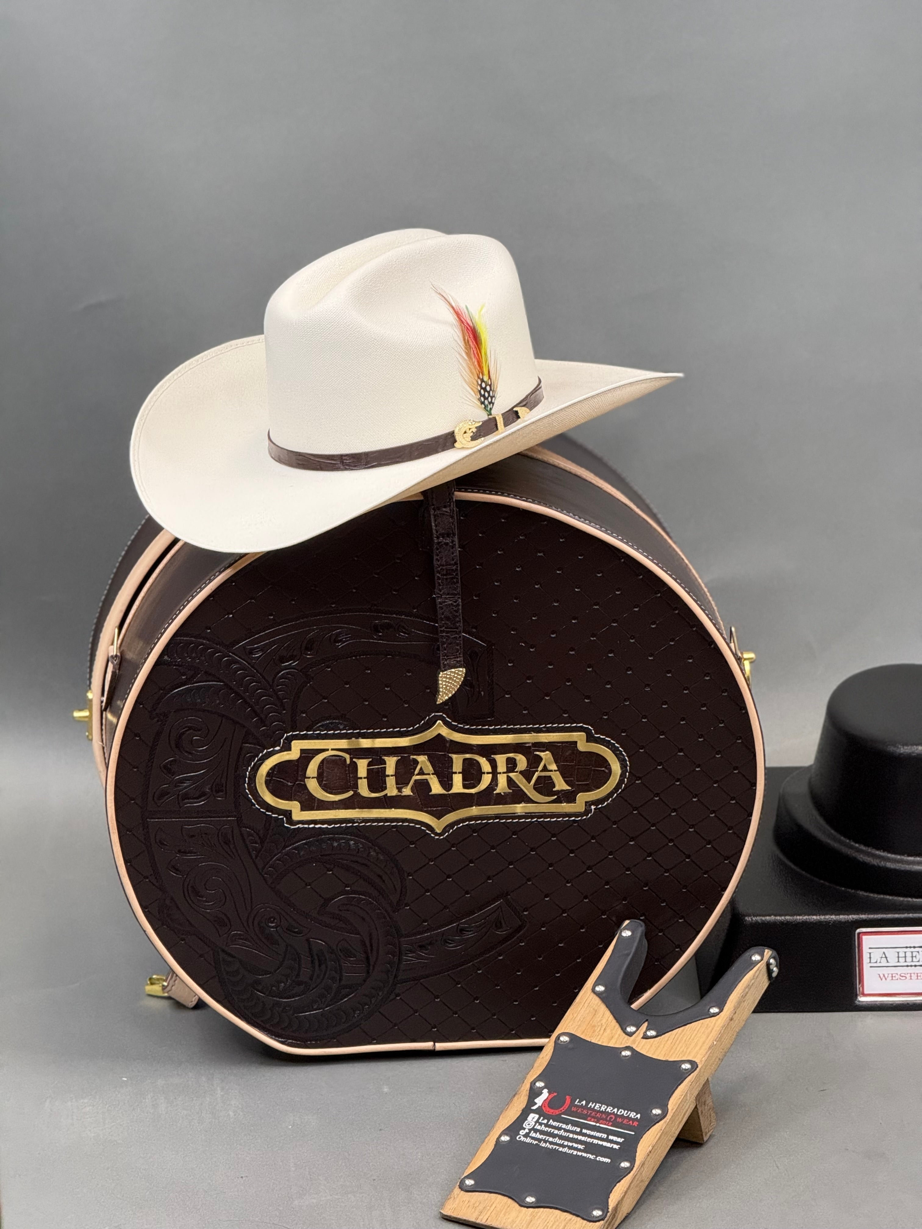 CUADRA 5000X KING IVORY ALLIGATOR STRAW HAT