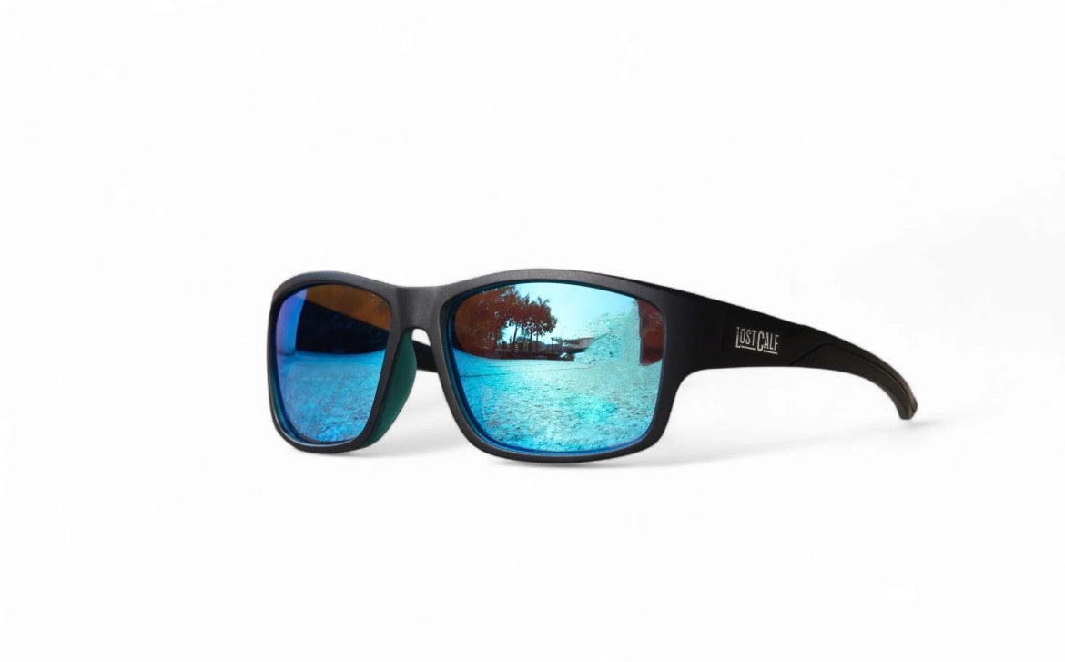 LOST CALF HALO BLUE SUNGLASSES