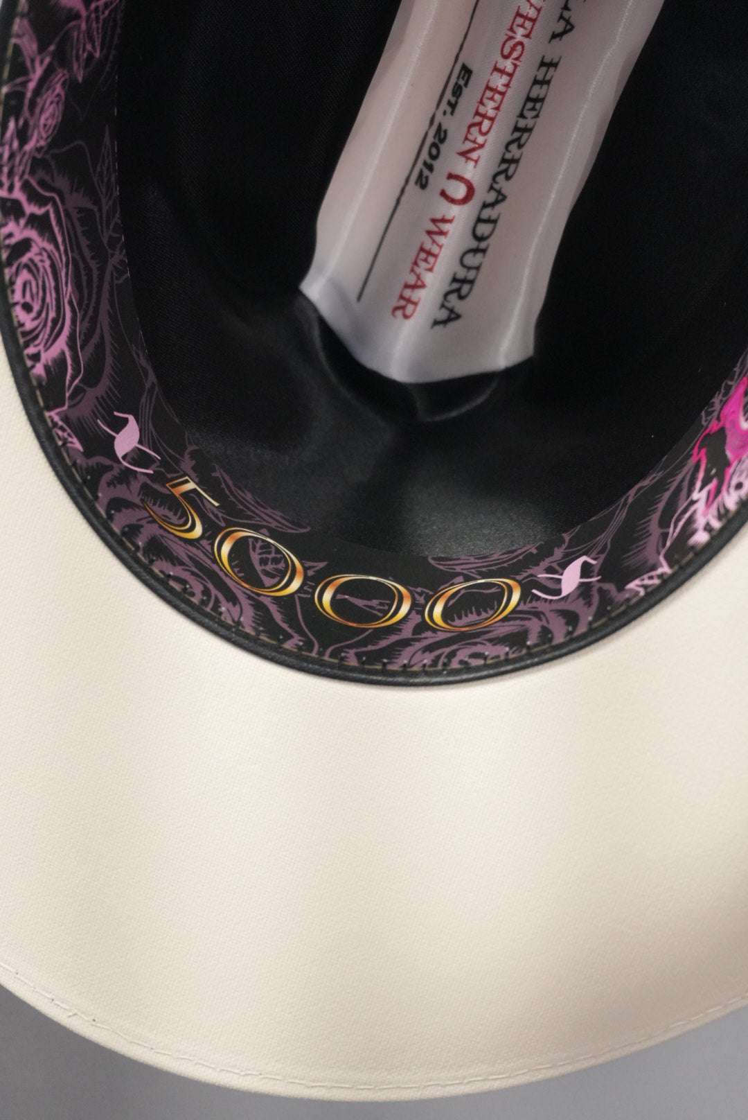 LA HERRADURA WOMEN 5000X ROSAS COPA CHICA BRIM 3 1/2 ESTILO SINALOA Laherradurawwnc.com