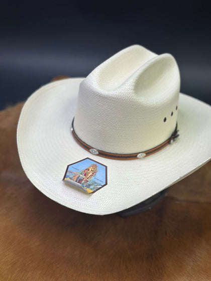 STETSON NATURAL ALAMO 10X STRAW HAT