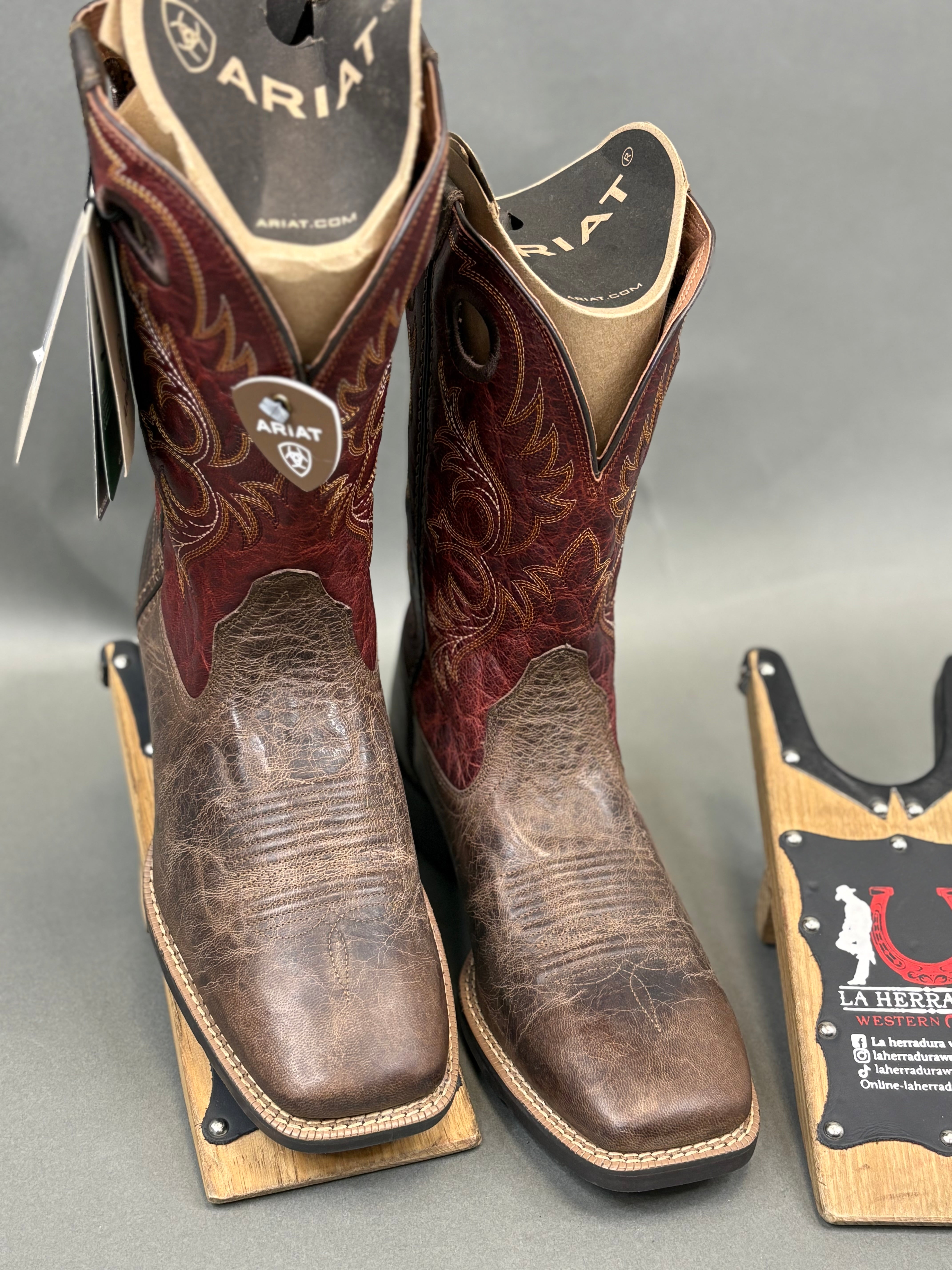 MENS ARIAT CRAZY CRUNCH TAN DETERMINED ORANGE