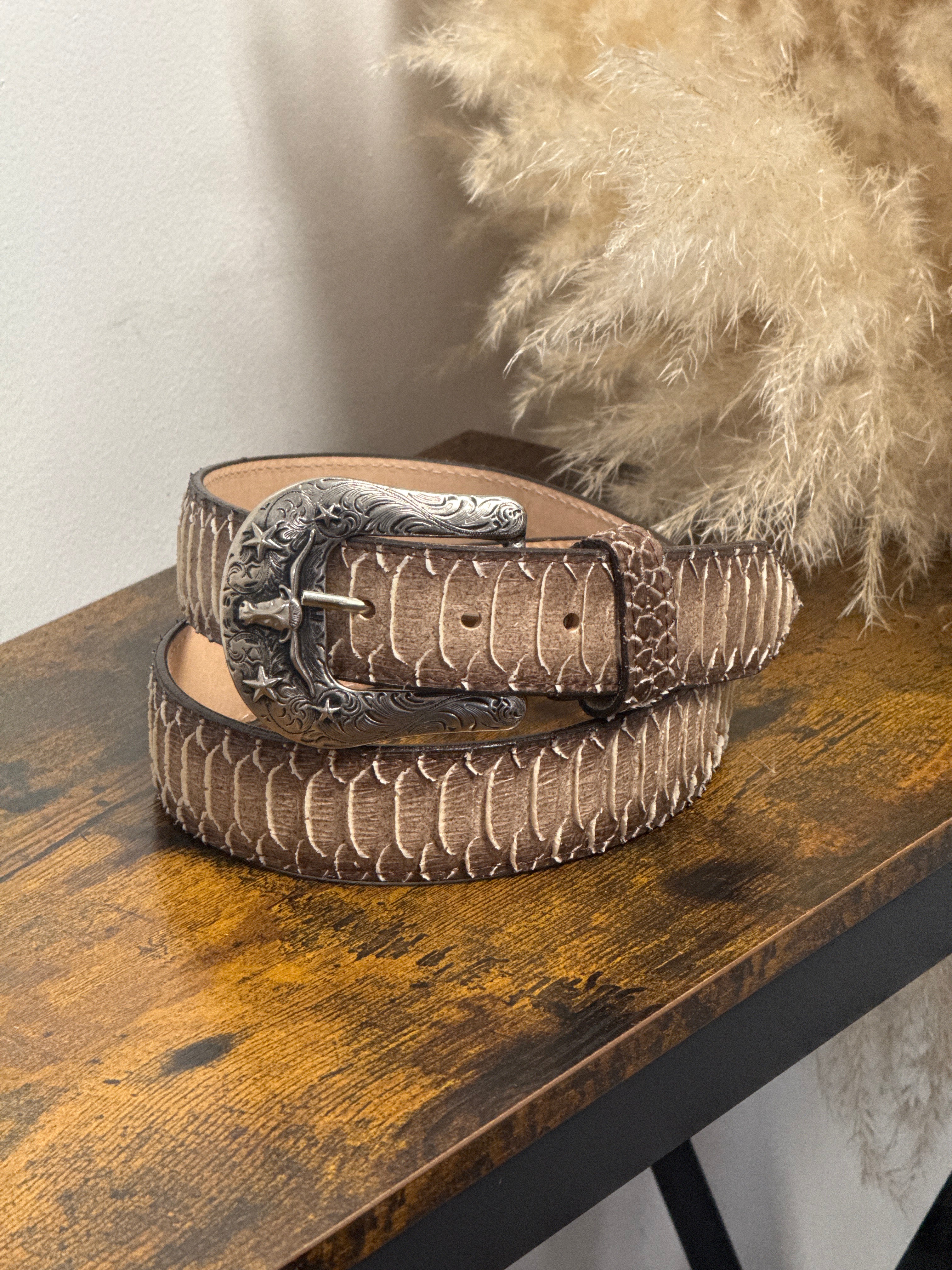 ROCKEM PYTHON SOMBREADO MEN BELT