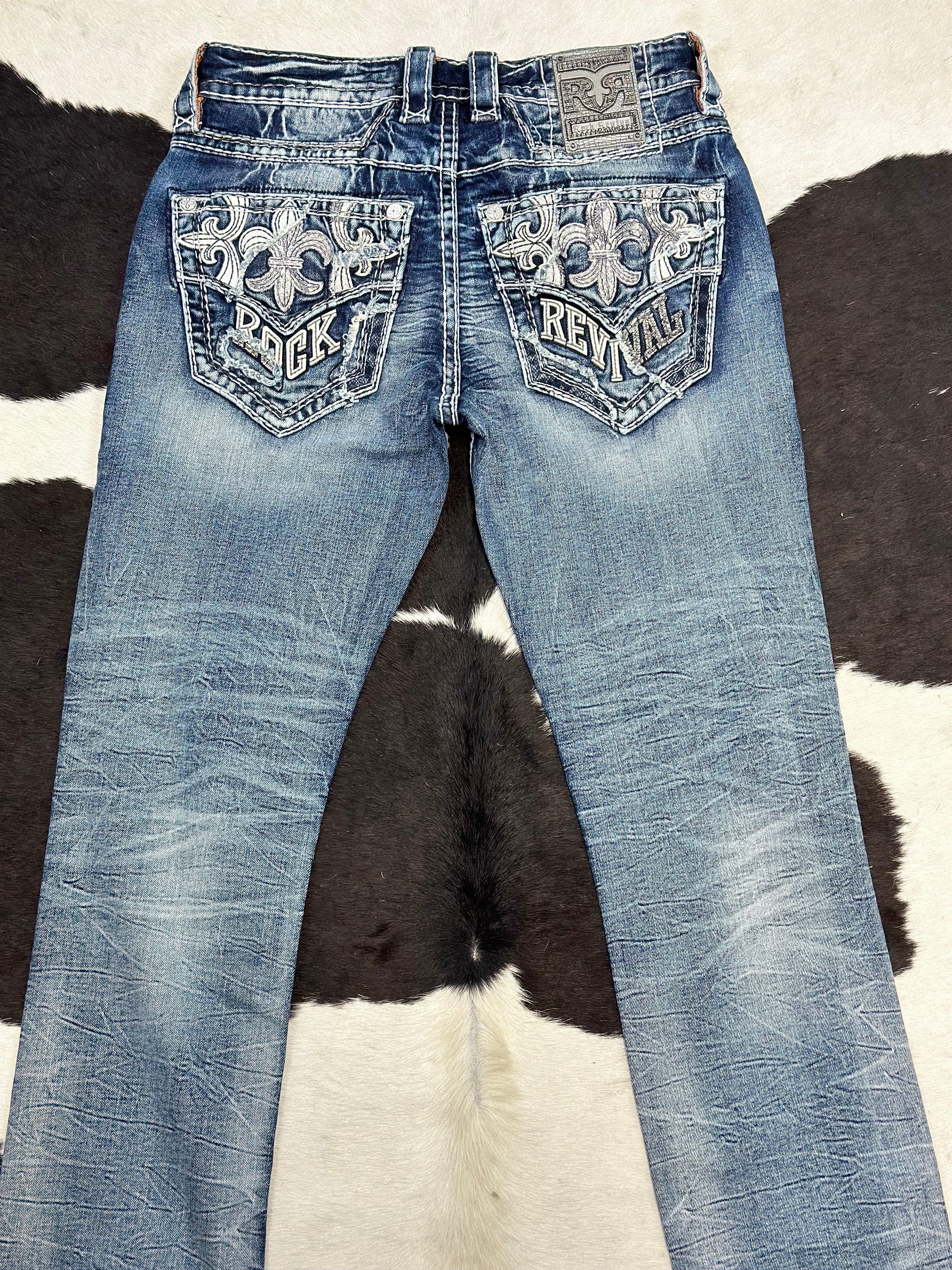 ROCK REVIVAL ZEKE STRAIGHT JEAN