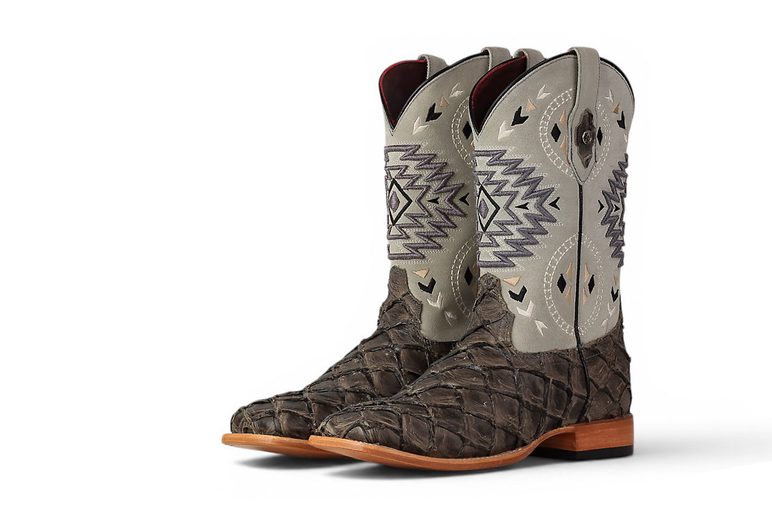 LA HERRADURA LH005 MEN’S BOOTS EXOTIC-RANCHERA FISH MOREL SHINE SQ TOEE